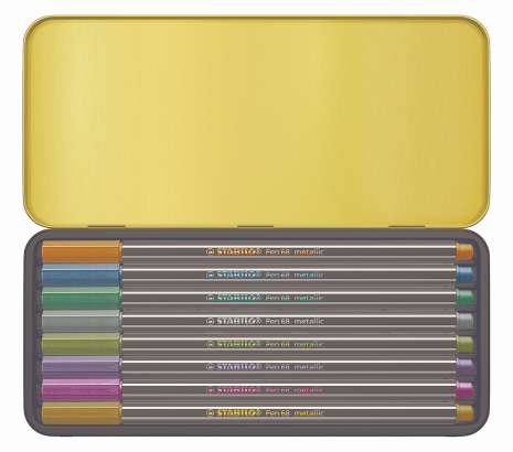 STABILO Pen 68 metallic K-Pop Demon Hunters wallet 8 stuks