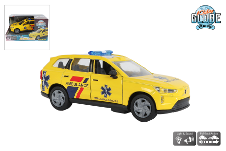 Kids Globe Ambulance Volvo EX90 die cast L/G 13,5cm