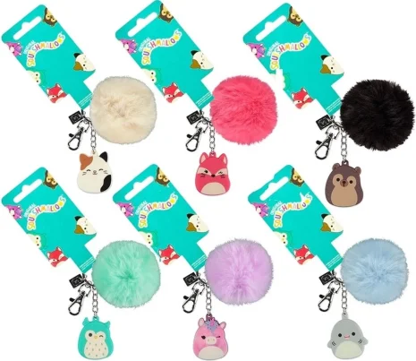 Squismallows Sleutelhanger 6 assorti